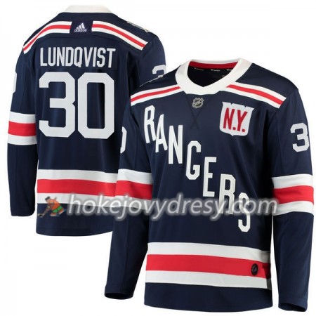 Pánské Hokejový Dres New York Rangers Henrik Lundqvist 30 2018 Winter Classic Adidas Modrá Authentic